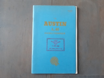Instructieboekje Austin Instructieboekje Austin