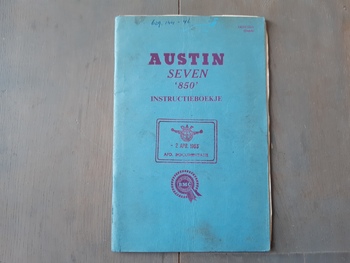 Instructieboekje Austin Instructieboekje Austin