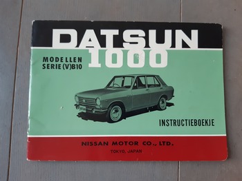 Instructieboekje Datsun Instructieboekje Datsun