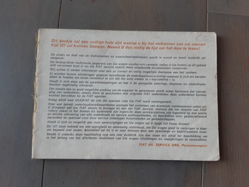 Instructieboekje Fiat Instructieboekje Fiat