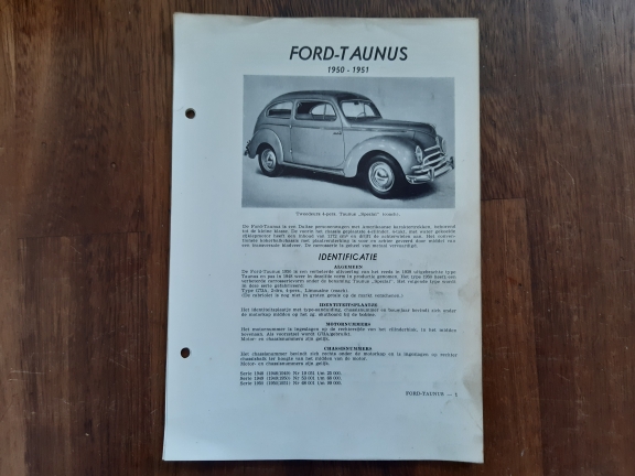 Instructieboekje Ford Instructieboekje Ford