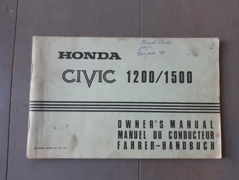 Instructieboekje Honda Instructieboekje Honda