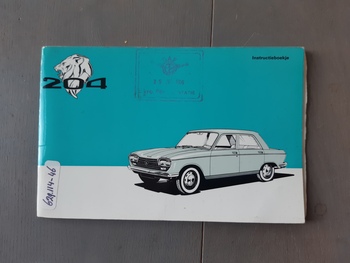 Instructieboekje Peugeot Instructieboekje Peugeot