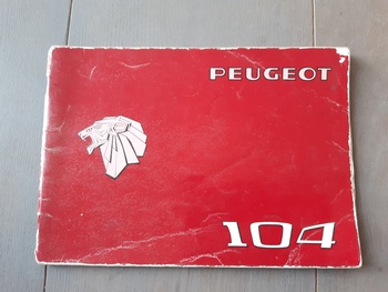 Instructieboekje Peugeot Instructieboekje Peugeot