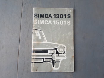 Instructieboekje Simca Instructieboekje Simca