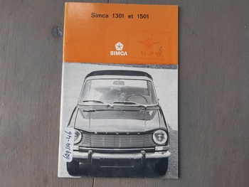 Instructieboekje Simca Instructieboekje Simca