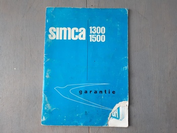 Instructieboekje Simca Instructieboekje Simca