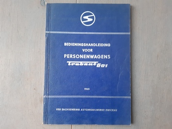 Instructieboekje Trabant Instructieboekje